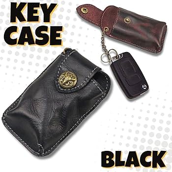キーホルダー　キーケース　キーリング　ブラック MADE IN JAPAN】栃木レザー ミニキーケース/キーリング（キー